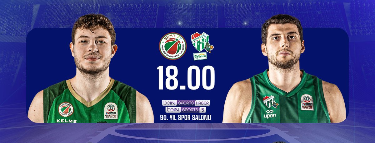 🇹🇷 Türkiye Sigorta Basketbol Süper Lig
🏀 Semt77 Yalovaspor Basketbol 🆚 Bursaspor Yörsan
⏰ 18:00
📺 beIN SPORTS HABER &amp; beIN SPORTS 5
💻📱 beIN SPORTS YouTube Kanalı
🎙 <a href="/ulasscann/">Ulaş Çan</a> &amp; Hüsnü Çakırgil

🎤 : <a href="/berkbalik99/">Berk Balık</a>
