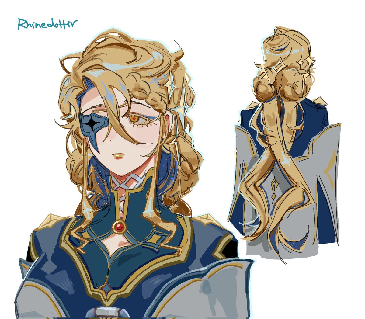 rhinedottir fan design ✨️ 
#genshinimpact