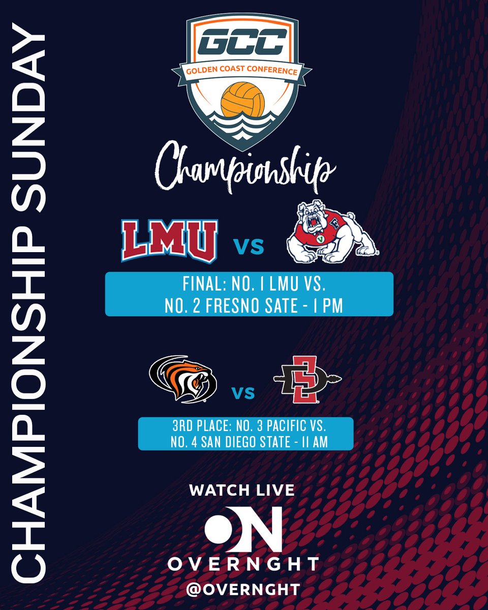 GCC Water Polo (@gccwp) on Twitter photo #GCCWaterPolo Championship Sunday is here! Watch live on <a href="/OvernghtMedia/">Overnght Media</a> starting at 11 am for 3rd place game then the title tilt for the 👑 at 1 pm. Full coverage: gccwaterpolo.com/tournaments/?i… #ncaawaterpolo #GCCWaterPolo Championship Sunday is here! Watch live on <a href="/OvernghtMedia/">Overnght Media</a> starting at 11 am for 3rd place game then the title tilt for the 👑 at 1 pm. Full coverage: gccwaterpolo.com/tournaments/?i… #ncaawaterpolo