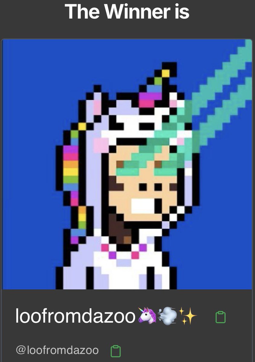 TrenchersOnApe's tweet image. Congratulations to @loofromdazoo for winning this Giveaway!