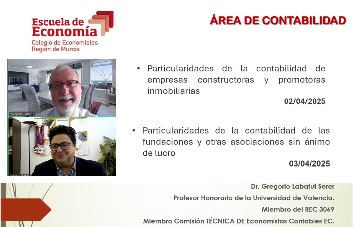 Marcos Antón Renart (@marcosantonr) on Twitter photo #EsEconomíaRM Siete han sido las acciones formativas que la Escuela de Economía <a href="/economistasrm/">Economistas Murcia</a> ha realizado en abril, en las Áreas de Contabilidad, Digitalización y Fiscalidad, más dos jornadas monográficas. En Contabilidad, el profesor Gregorio <a href="/glabatut/">Gregorio Labatut Ser</a> impartió formación sobre #EsEconomíaRM Siete han sido las acciones formativas que la Escuela de Economía <a href="/economistasrm/">Economistas Murcia</a> ha realizado en abril, en las Áreas de Contabilidad, Digitalización y Fiscalidad, más dos jornadas monográficas. En Contabilidad, el profesor Gregorio <a href="/glabatut/">Gregorio Labatut Ser</a> impartió formación sobre