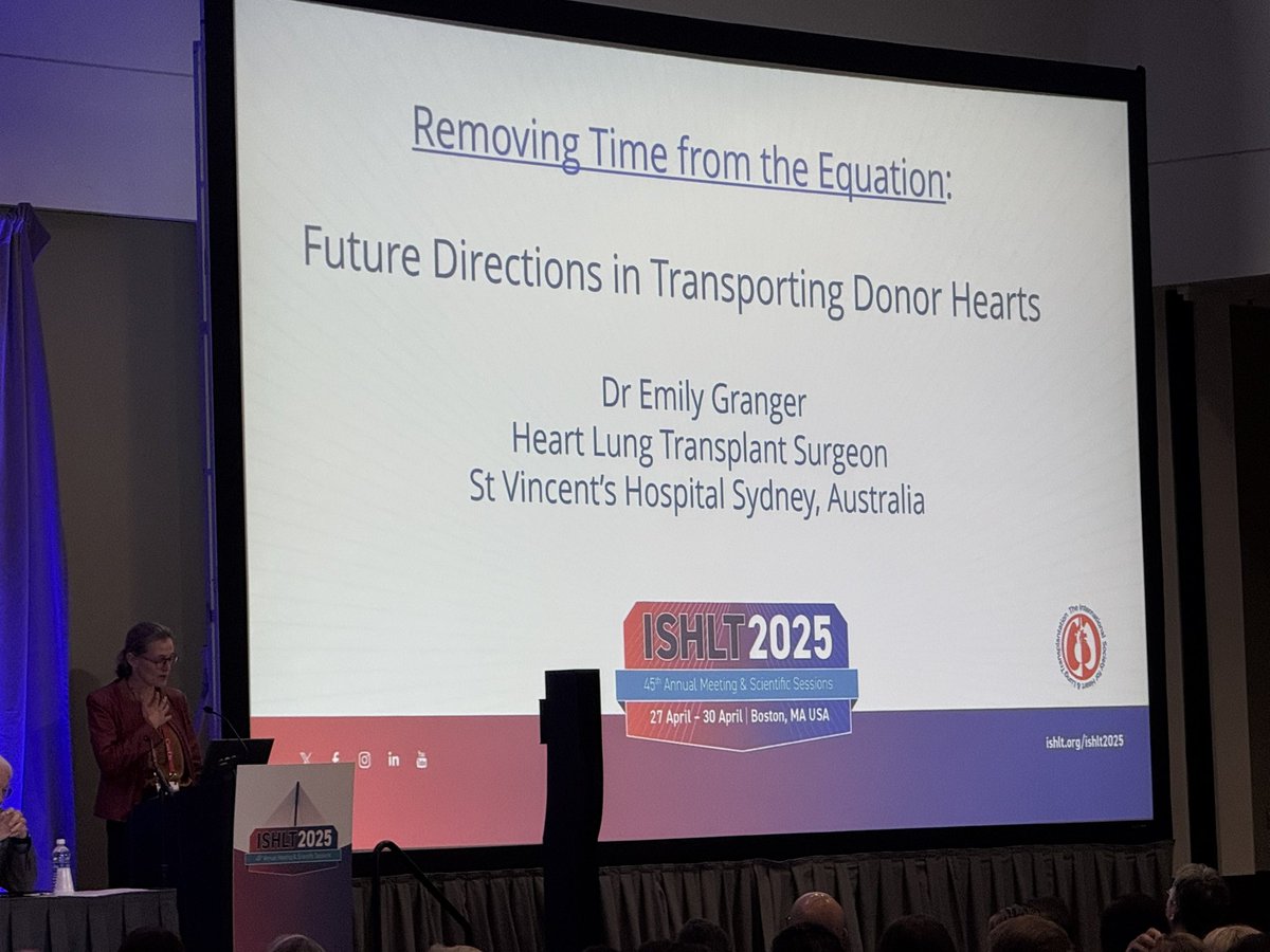 ECMONinja (@ecmoninja) on Twitter photo Dr. Emily Granger discussing how long can donor hearts survive transport. #ISHLT2025 <a href="/WomenInThoracic/">WomenInThoracicSurg</a> <a href="/Womenintxp_mcs/">Women in Heart Transplantation and MCS</a> Dr. Emily Granger discussing how long can donor hearts survive transport. #ISHLT2025 <a href="/WomenInThoracic/">WomenInThoracicSurg</a> <a href="/Womenintxp_mcs/">Women in Heart Transplantation and MCS</a>