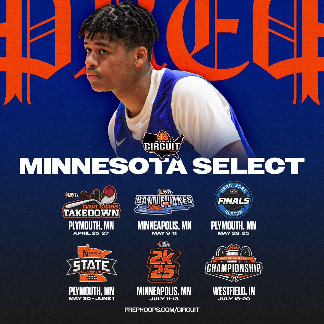 Minnesota Select is ready to make noise on the Prep Hoops Circuit this season! 

📍 Find them this weekend at #PHTwinCitiesTakedown 

View Club Profile: prephoops.com/program/minnes…