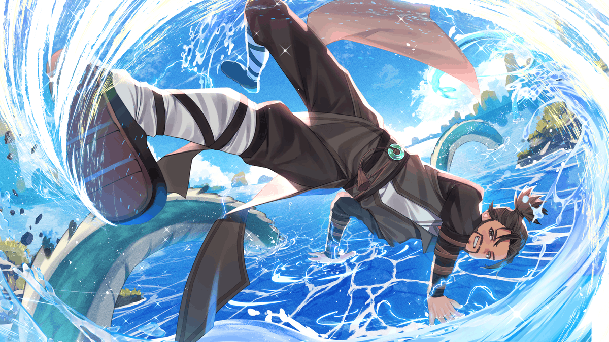 gkoi0x's tweet photo. GM! Get out, soak up the vibes, and enjoy your Sunday with this lovely piece by LightenBee—Tenshin tunneling deep inside a massive wave🌊

Ride the energy and live the moment with @lightenbee 
Drop a❤️if you're outside today!
Good Vibes @gkoiart #GKOI #FanArt https://t.co/mSYFzLHMr7