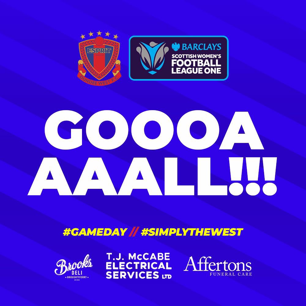 Dundee West FC Girls & Women (@dundeewestgwfc) on Twitter photo 52’ Penalty to the West!
The West have one back as Lindsay converts from the spot
Dundee West 1-4 <a href="/KFAWomen/">Kilwinning FA Women</a> 52’ Penalty to the West!
The West have one back as Lindsay converts from the spot
Dundee West 1-4 <a href="/KFAWomen/">Kilwinning FA Women</a>