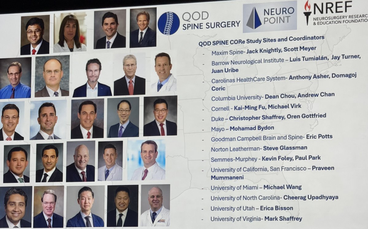 spinesection's tweet image. A great morning for the SpineCORe and QOD teams at the 2025 AANS Annual Meeting!
Incredible energy as we mapped out the future of spine outcomes research — building on years of collaboration, innovation, and momentum.
Huge congratulations to Dr. Deborah Boyett from Columbia…