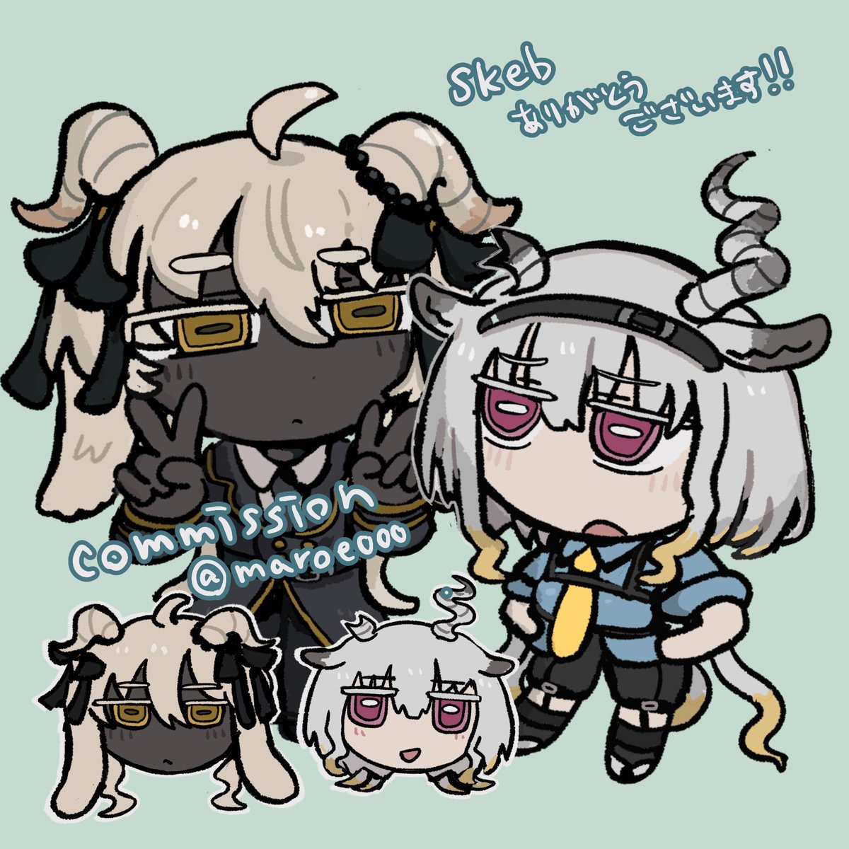 納品しました！ご依頼ありがとうございました( ᴗˬᴗ)⁾
#skeb