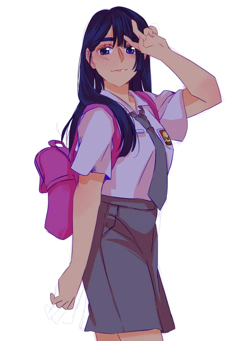 インドネシア風女子高生