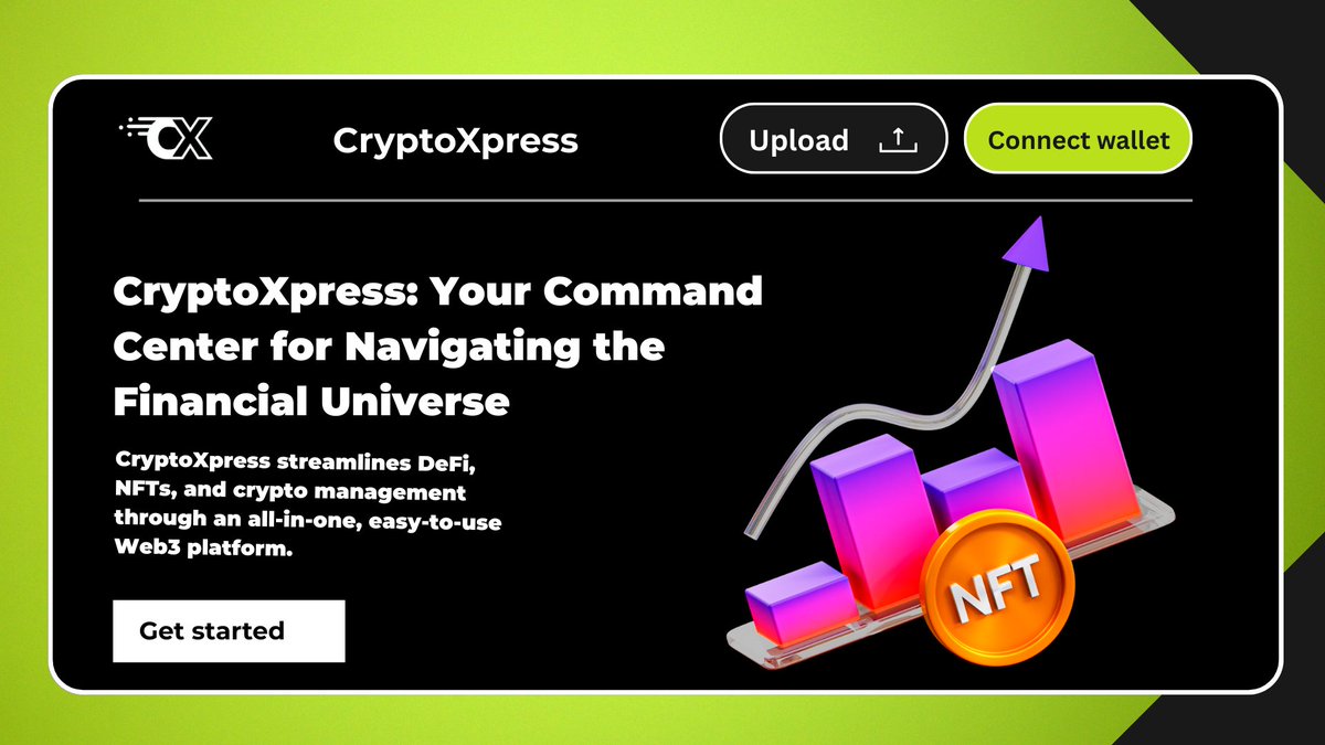 _Bordacious's tweet image. Explore the Web3 galaxy with @crypto_xpress as your mission control.
Your all-in-one dashboard to navigate DeFi planets, NFT nebulae &amp;amp; crypto asteroid belts.
Buckle up, astronaut.
#CryptoXpress #Web3Efficiency