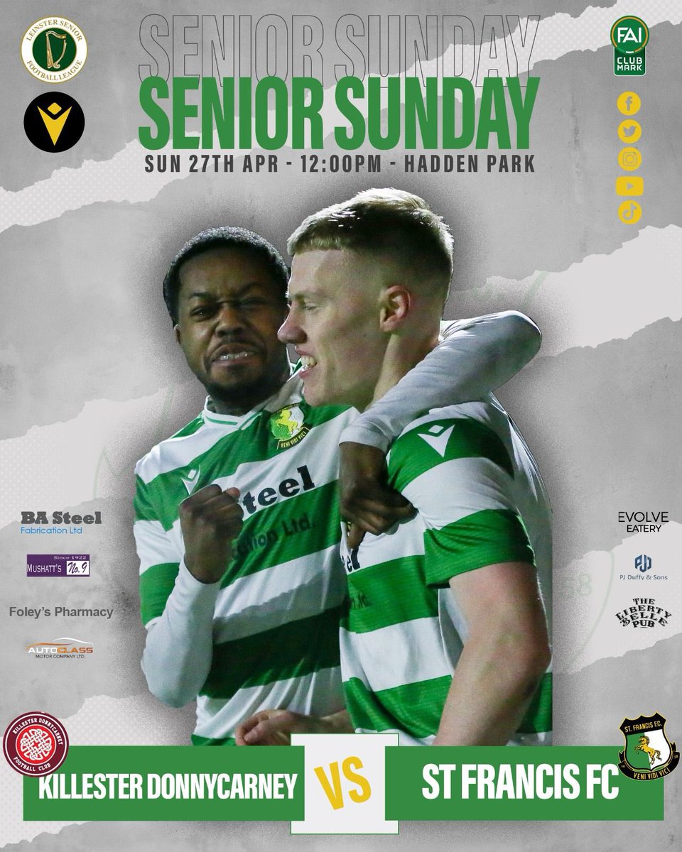 St Francis FC Seniors (@seniorsst) on Twitter photo FT Result |
<a href="/LSLLeague/">Leinster Senior League</a> Senior Sunday
<a href="/KillesterDonny/">Killester Donnycarney FC</a> 6-0 St Francis FC
A very tough morning away to Killester who were fantastic value for their win after a very poor display from us. No excuses, well beaten on the day. Onto the next 🤝
<a href="/AlQuinn2015/">LSL Live Update’s</a> | #lsllivescore | 🔴🟢 | FT Result |
<a href="/LSLLeague/">Leinster Senior League</a> Senior Sunday
<a href="/KillesterDonny/">Killester Donnycarney FC</a> 6-0 St Francis FC
A very tough morning away to Killester who were fantastic value for their win after a very poor display from us. No excuses, well beaten on the day. Onto the next 🤝
<a href="/AlQuinn2015/">LSL Live Update’s</a> | #lsllivescore | 🔴🟢 |
