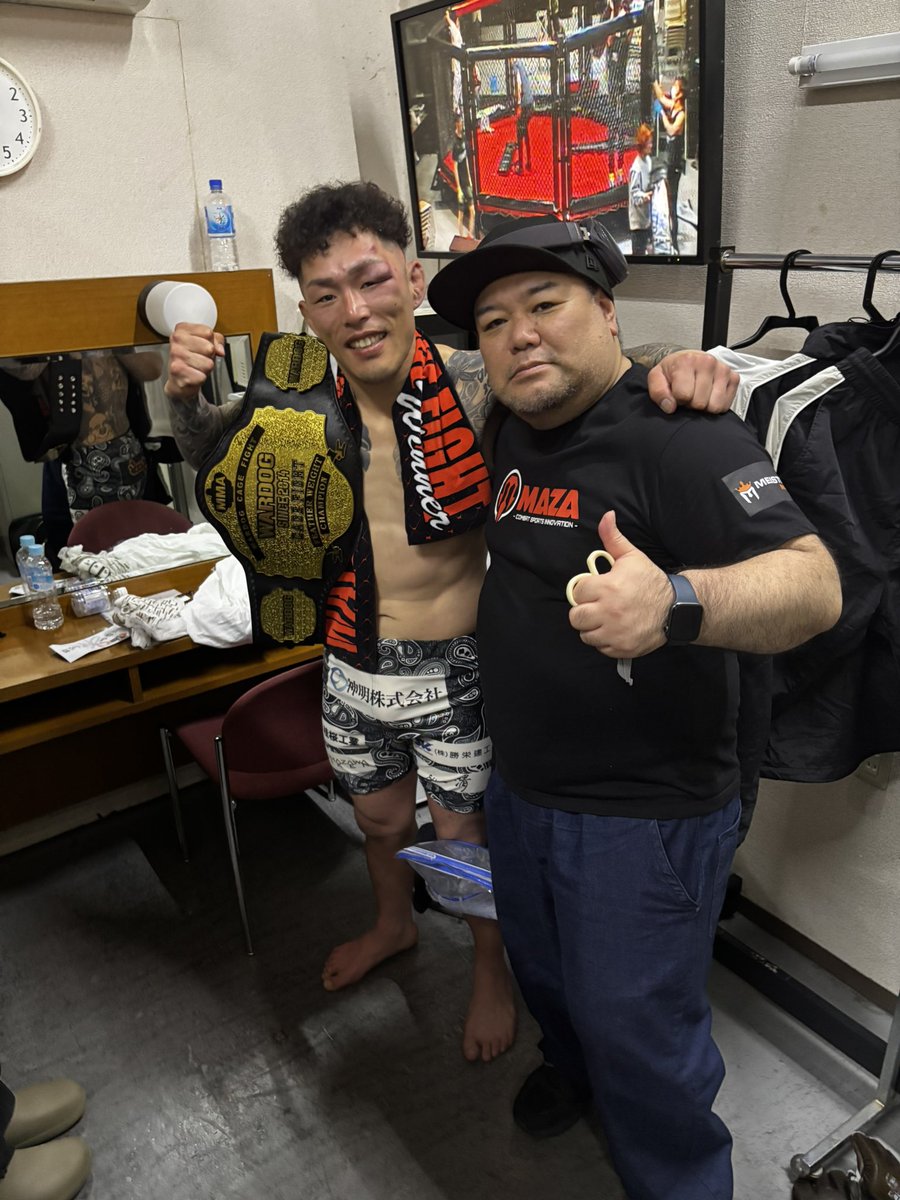 cutman_nagai's tweet photo. もう15年以上の付き合い

福田泰暉チャンピオン

wardog cage fightフェザー級防衛成功 https://t.co/ht84DRpmhD