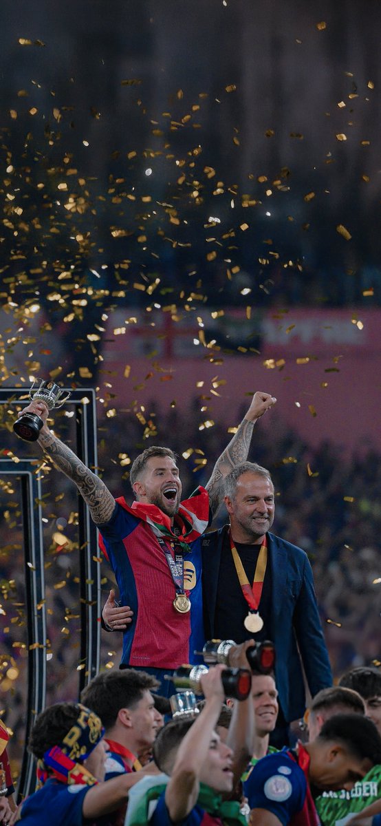 ⁴ᵏ Iñigo Martínez &amp; Hansi Flick 😮‍💨🏆❤️💙