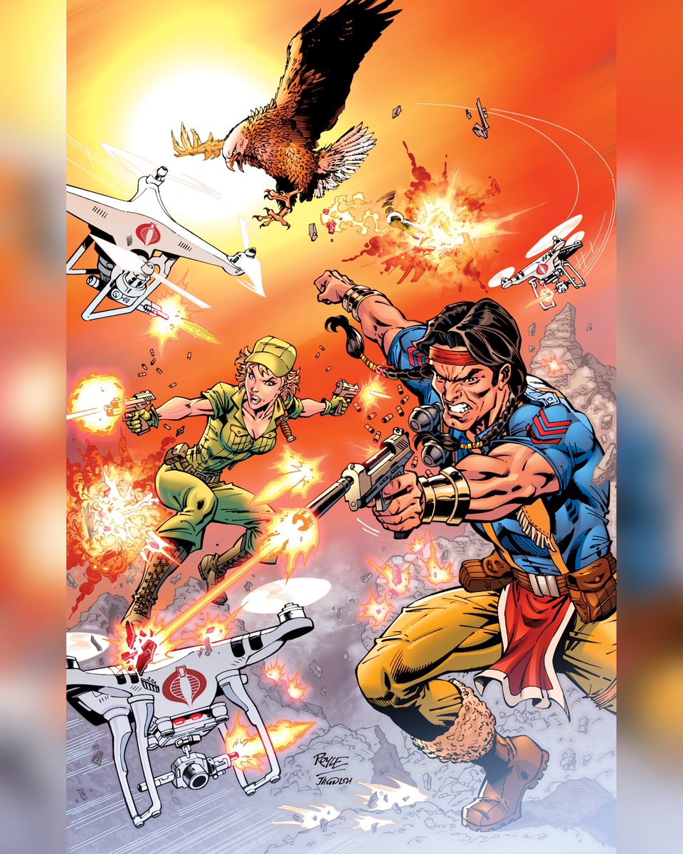 John Royle (@johnroyle_art) on Twitter photo I’m enjoying pulling a few of my G.I.Joe covers from the vault, here’s Spirit and Lady Jaye on the cover for issue 234! I thought it would be fun having them battle some armed Cobra drones I made up for this shot. Inks <a href="/jagdish/">Jagdish Bhatia</a> & colours James offredi ! #gijoe #spirit #ladyjaye I’m enjoying pulling a few of my G.I.Joe covers from the vault, here’s Spirit and Lady Jaye on the cover for issue 234! I thought it would be fun having them battle some armed Cobra drones I made up for this shot. Inks <a href="/jagdish/">Jagdish Bhatia</a> & colours James offredi ! #gijoe #spirit #ladyjaye
