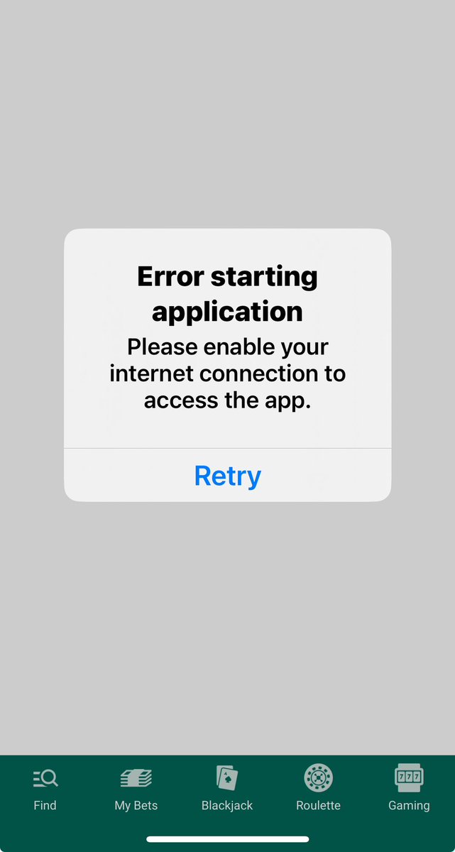 c01w366's tweet image. Why am I getting this message on the iPhone app when I have full internet connection?