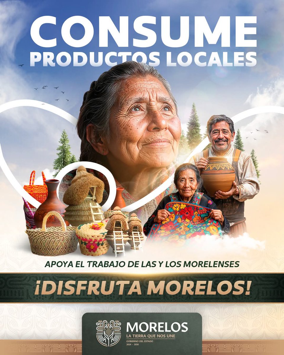 En esta temporada vacacional si visitas Morelos no olvides consumir productos locales, de esta forma apoyas el trabajo de las y los morelenses, además de impulsar la economía familiar.  

#LaTierraQueNosUne