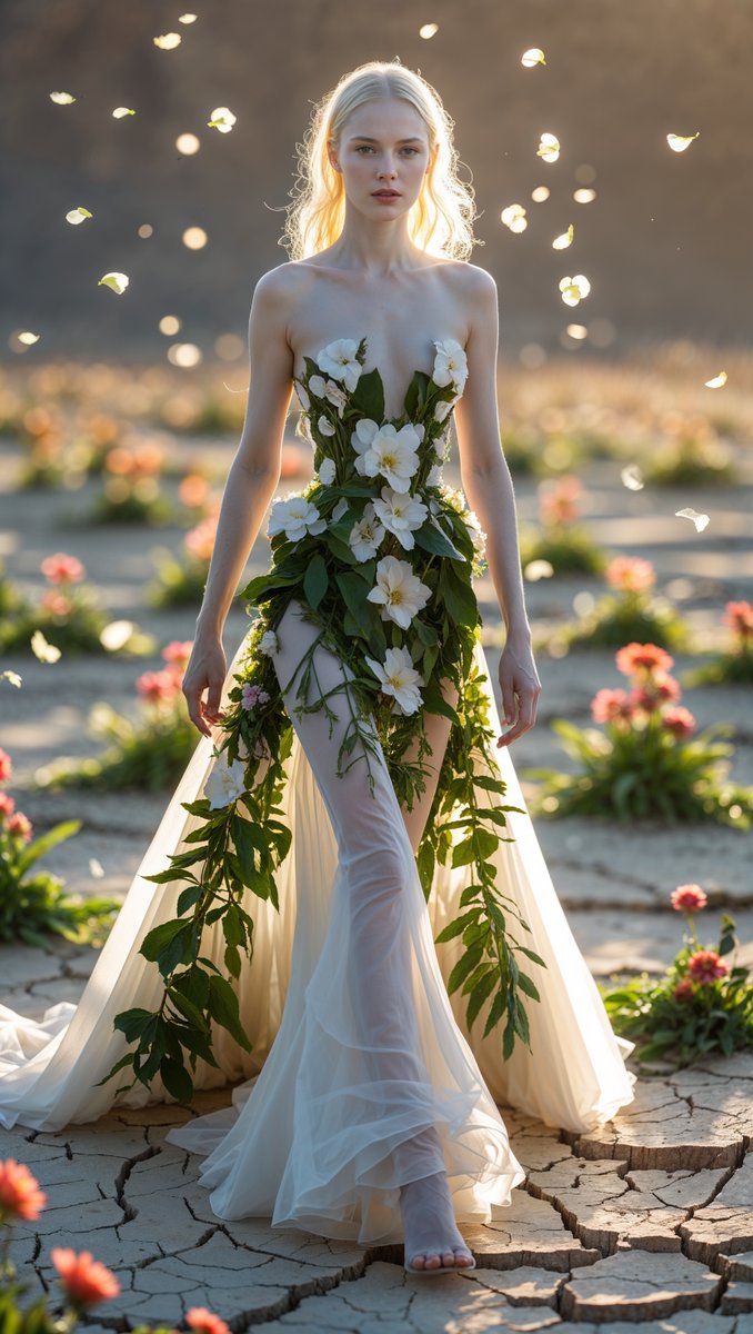 jackiebi's tweet image. 📷📷 Step into a Floral Fantasy! 📷📷
Embrace the magic of nature with this breathtaking floral gown, blooming with elegance in a dreamy desert setting.
#FloralFashion #NatureInStyle #EtherealBeauty #FashionInBloom #DreamyDresses #StyleInNature #GoldenHourMagic #FashionTrends2025