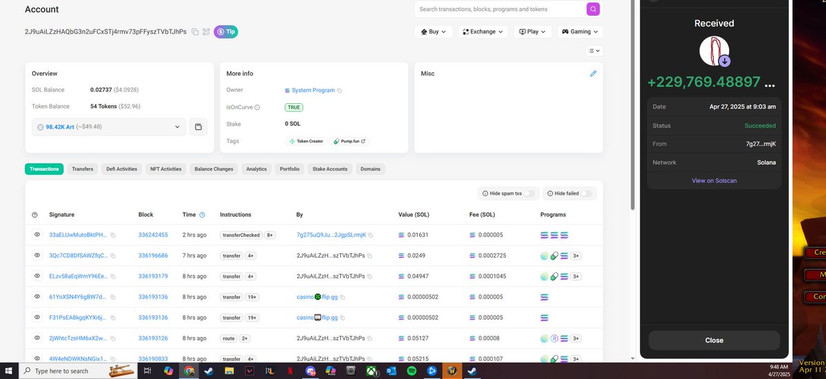 Ray_Kimbril's tweet photo. @CryptoPiDaddy DO NOT BUY #paperclip is a scam. Devs are stealing coins and reminting.

https://t.co/9snmZV7nS1

Dev stole 50k coins from me, send back 65k fake coins
https://t.co/3GmfQBePs6

Proof of devs signing the contract within my wallet.
Proof me receiving coins I did not buy. https://t.co/M18Azaq2TA
