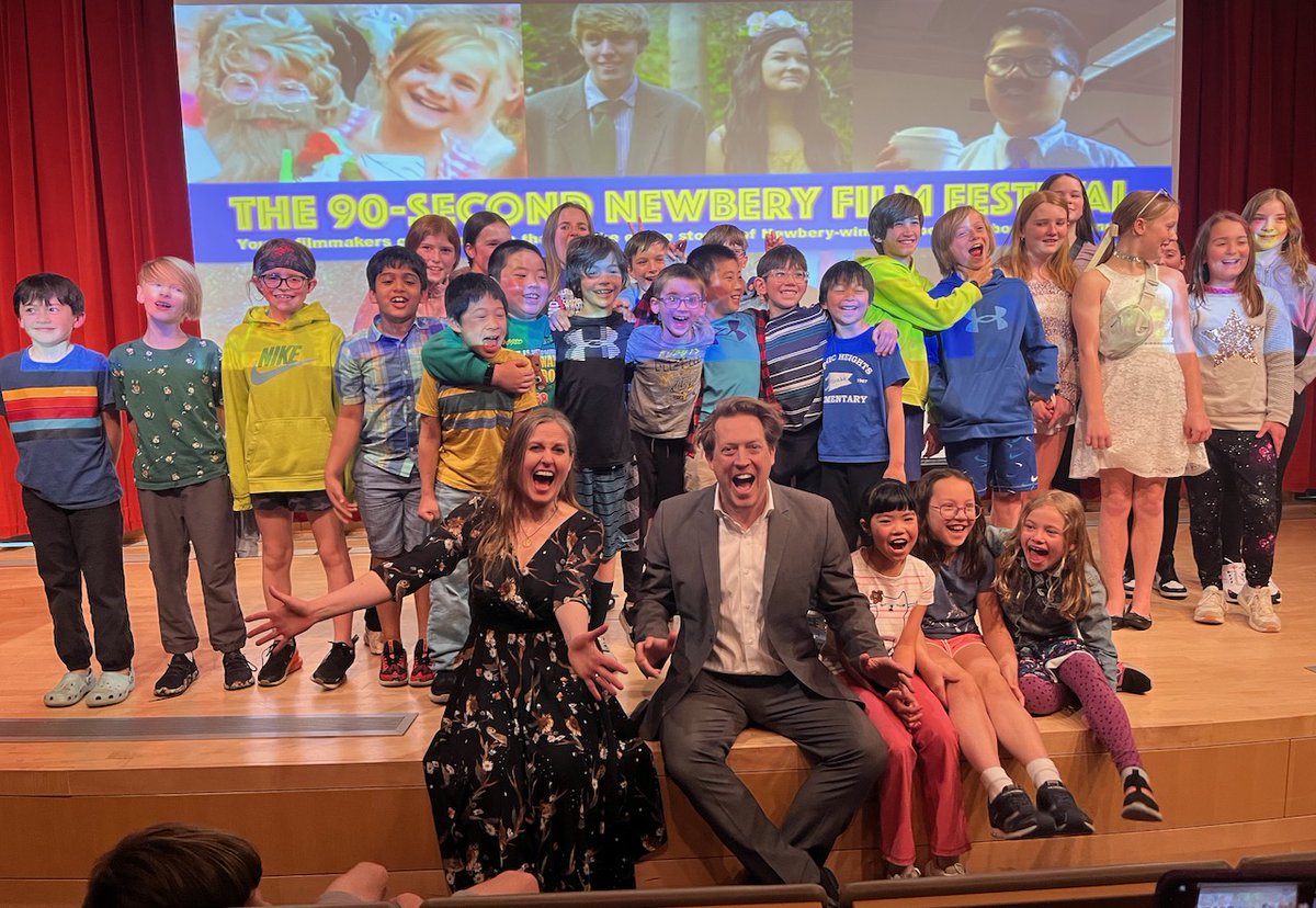 James Kennedy (@iamjameskennedy) on Twitter photo After a 6-year hiatus, the <a href="/90secondnewbery/">90-Second Newbery</a> film festival returned to Minneapolis on Saturday! Thanks to <a href="/JacquelineMWest/">Jacqueline West (isn't really here anymore)</a> for being a tremendous co-host, and to all the fantastic young filmmakers! Here's to next year! After a 6-year hiatus, the <a href="/90secondnewbery/">90-Second Newbery</a> film festival returned to Minneapolis on Saturday! Thanks to <a href="/JacquelineMWest/">Jacqueline West (isn't really here anymore)</a> for being a tremendous co-host, and to all the fantastic young filmmakers! Here's to next year!