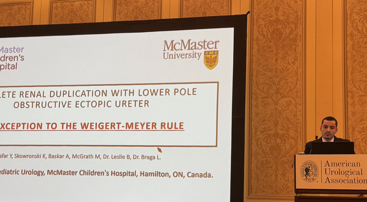 LuisHPBraga's tweet photo. Proud of your presentation at the SFU meeting last night at #AUA2025, Mo. Great job @ESPU_RC @siupurol @MorganSpurlock @MacUrology https://t.co/vXrxUuCMkj