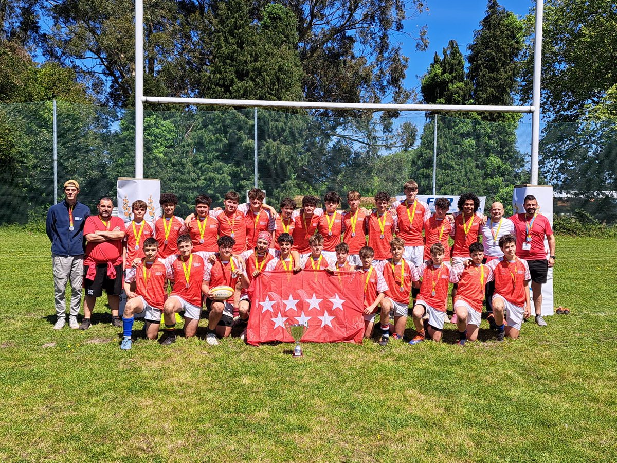 RugbyMadrid's tweet photo. #CESArugby #M14 SUBCAMPEONES🥈 del CESA de Rugby XV M14 2024-25

Enhorabuena👏 a @FARUGBY por el título merecido y muchas gracias a @RugbyGalicia por organizar un fantástico evento

📅Sábado 26 y domingo 27 de abril

🏟Acea da Ma (Culleredo, La Coruña)

#RugbyMadrid #RugbyMadrid https://t.co/d8P2FYGGcW