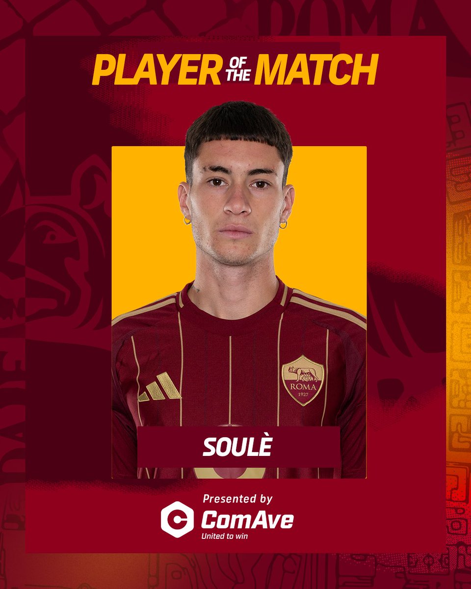 🗳 | Retweet this if Matias Soulé was your Player of the Match against Inter! 🐺

Presented by <a href="/ComAve_Official/">ComAve - Where Fans Win</a>

#ASRoma #InterRoma