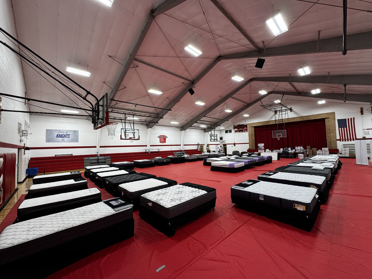 The bi-annual mattress sale is underway and we already have shoppers! Come check us out and support the NC Music Boosters! ♥️🎶