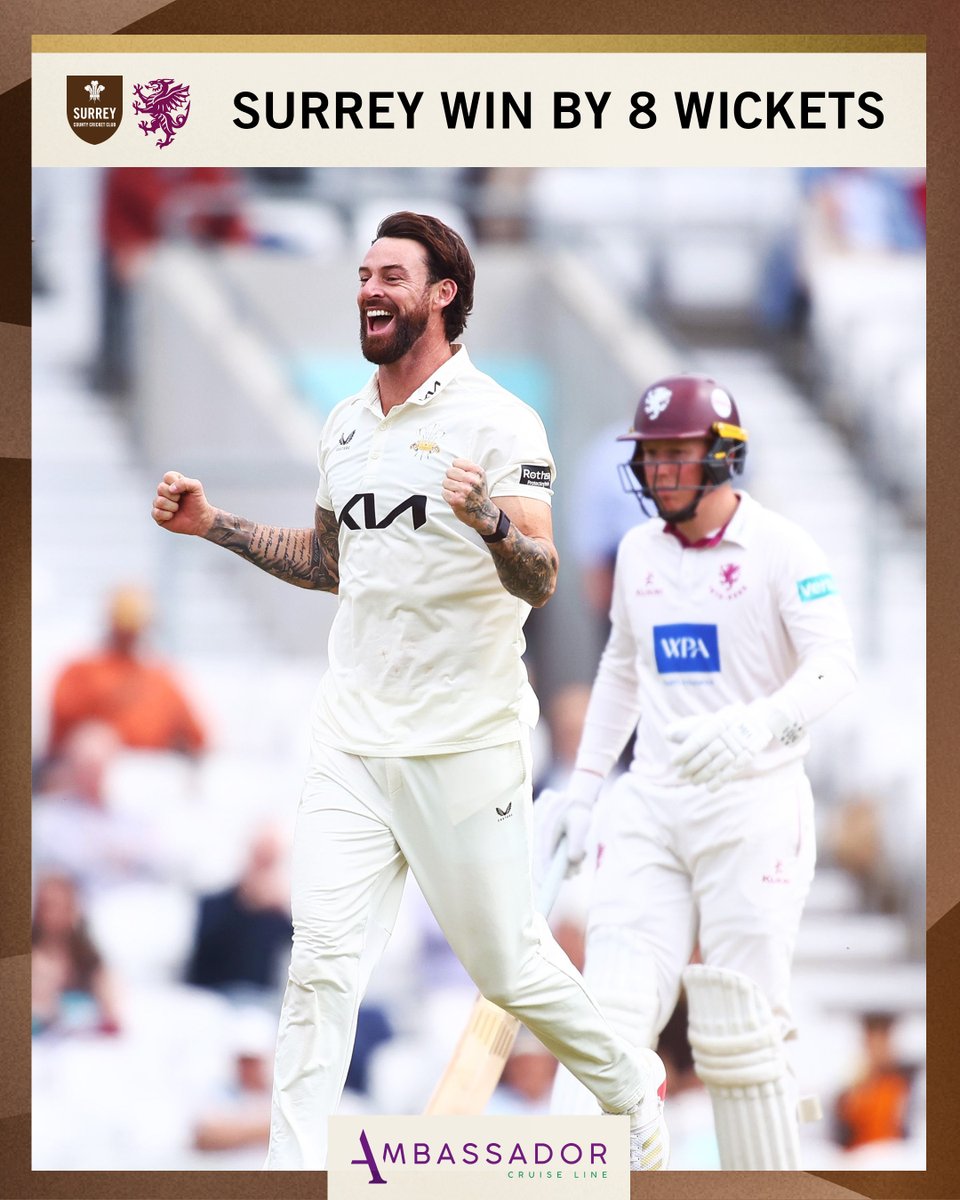 First W of the season 👊

A performance of the highest calibre and 22 points locked in 🔒

🤎 | #SurreyCricket