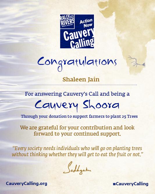 #SaveSoil #RallyforRivers #CauveryCalling