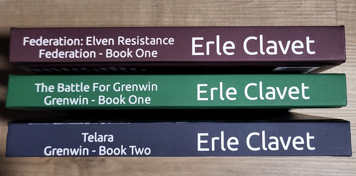 Erle Clavet | Fantasy Author, Artist (@erleclavet) on Twitter photo I have hardcover copies of all three of my #epicfantasy books available, $30 each. Paperback ones are $20 each. No need to wait for them to be shipped to you, and you save not only time but money!
#creativewriter #fantasyauthor I have hardcover copies of all three of my #epicfantasy books available, $30 each. Paperback ones are $20 each. No need to wait for them to be shipped to you, and you save not only time but money!
#creativewriter #fantasyauthor