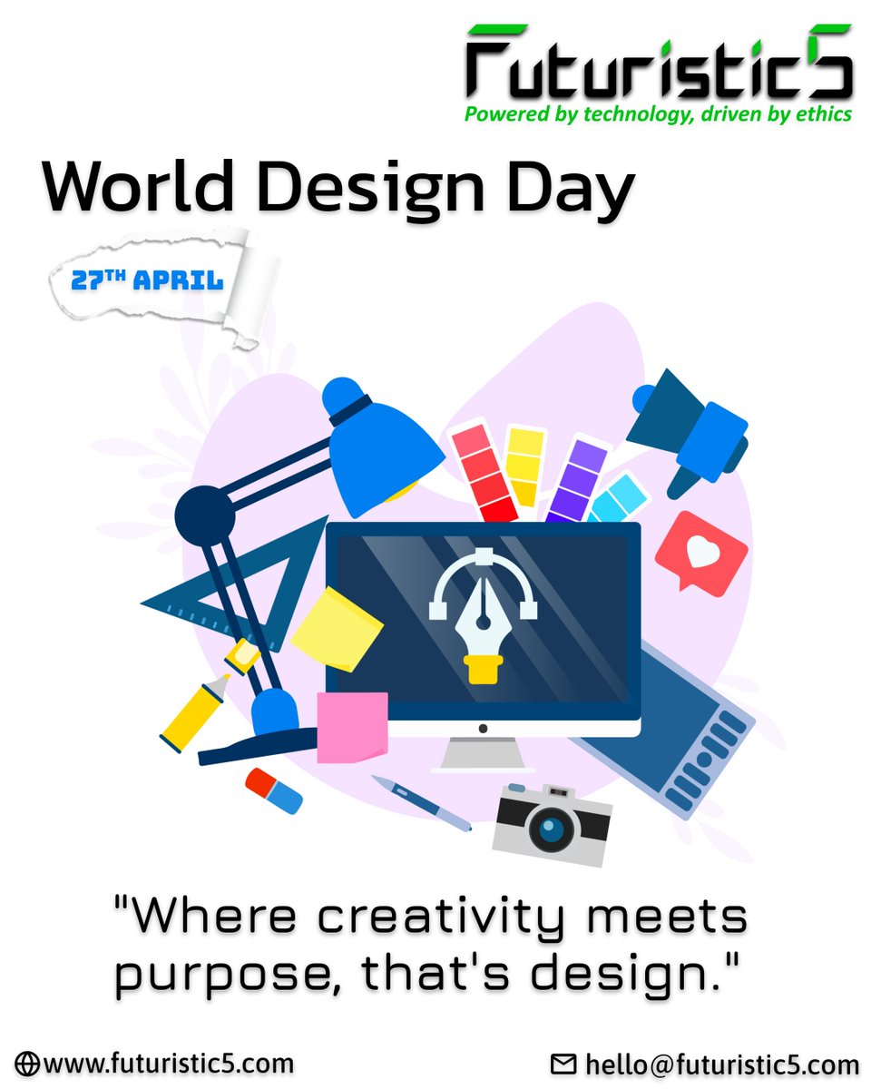 Futuristic5 IT Solutions (@_futuristic5) on Twitter photo Creativity that connects, #designs that inspire! π¨β¨ Celebrating #WorldDesignDay by shaping ideas into impactful experiences.
πΉ Letβs build together: hello@futuristic5.com | futuristic5.com
#DesignMatters #Futuristic5 #WebDesign #CreativeSolutions #India #Pune Creativity that connects, #designs that inspire! π¨β¨ Celebrating #WorldDesignDay by shaping ideas into impactful experiences.
πΉ Letβs build together: hello@futuristic5.com | futuristic5.com
#DesignMatters #Futuristic5 #WebDesign #CreativeSolutions #India #Pune