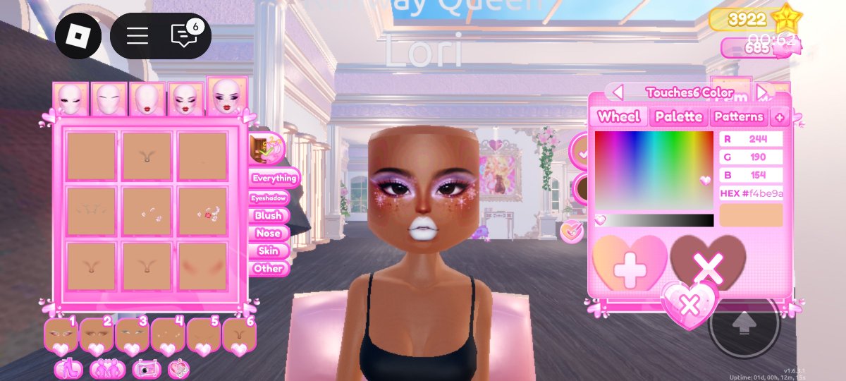 LorisBookshelf's tweet photo. @_Dress2Impress The new color option is hell on mobile players. It's so hard to choose a color, and the saved colors are big for no reason. 

Cash spawn: plz fix it. It shouldn't take such a long time for cash to respawn, especially when this new update is already expensive as it is https://t.co/F9ENniu54b