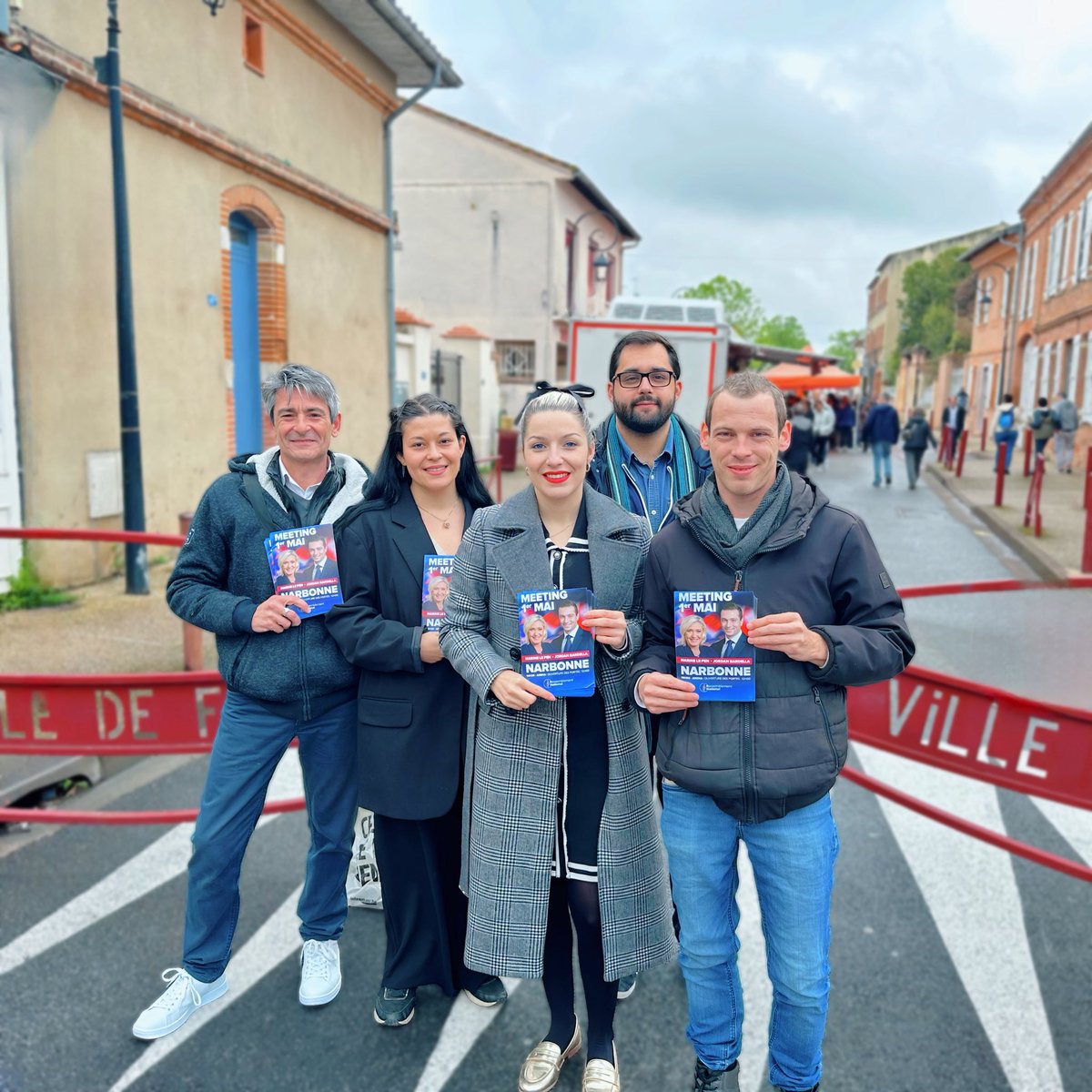 La mobilisation continue en Haute-Garonne pour le grand meeting de <a href="/MLP_officiel/">Marine Le Pen</a> et <a href="/J_Bardella/">Jordan Bardella</a>, ce jeudi 1ᵉʳ mai à la Narbonne Arena ! 

🎟️ Inscriptions : my.weezevent.com/1er-mai-narbon…