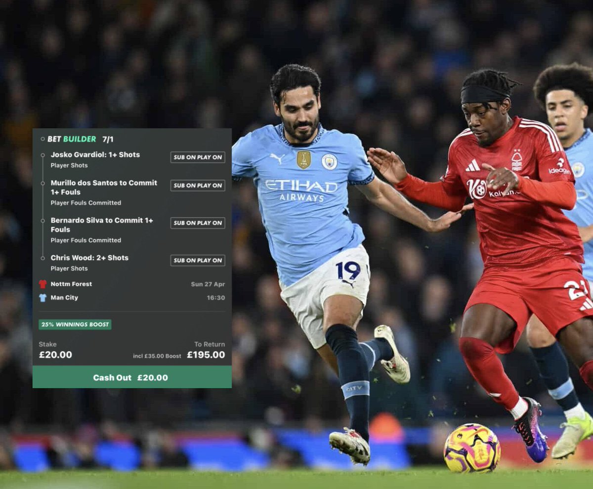 TheInPlayers's tweet image. 🔵CITY VS FOREST🔴

Let’s keep this winning streak going‼️‼️

In a crucial semi-final Bernardo Silva is sure to get ratty 💪🏼 with Chris Wood back from injury we fancy him for 2+ shots, with supersub in mind for Awoniyi

#FORMCI #FACup #ManCity #betting #bettingtips