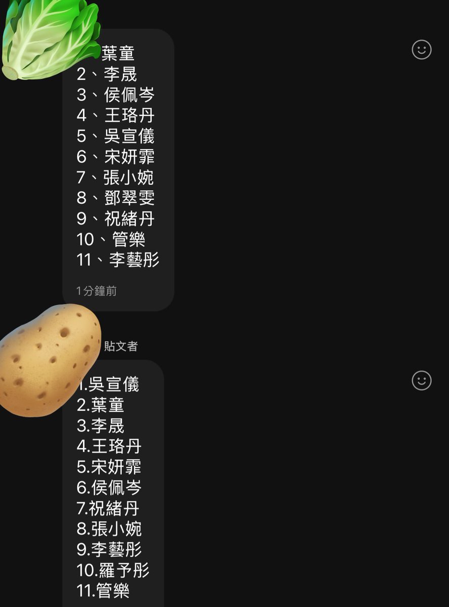 我們開了一個記事本預測浪姐的成團席次