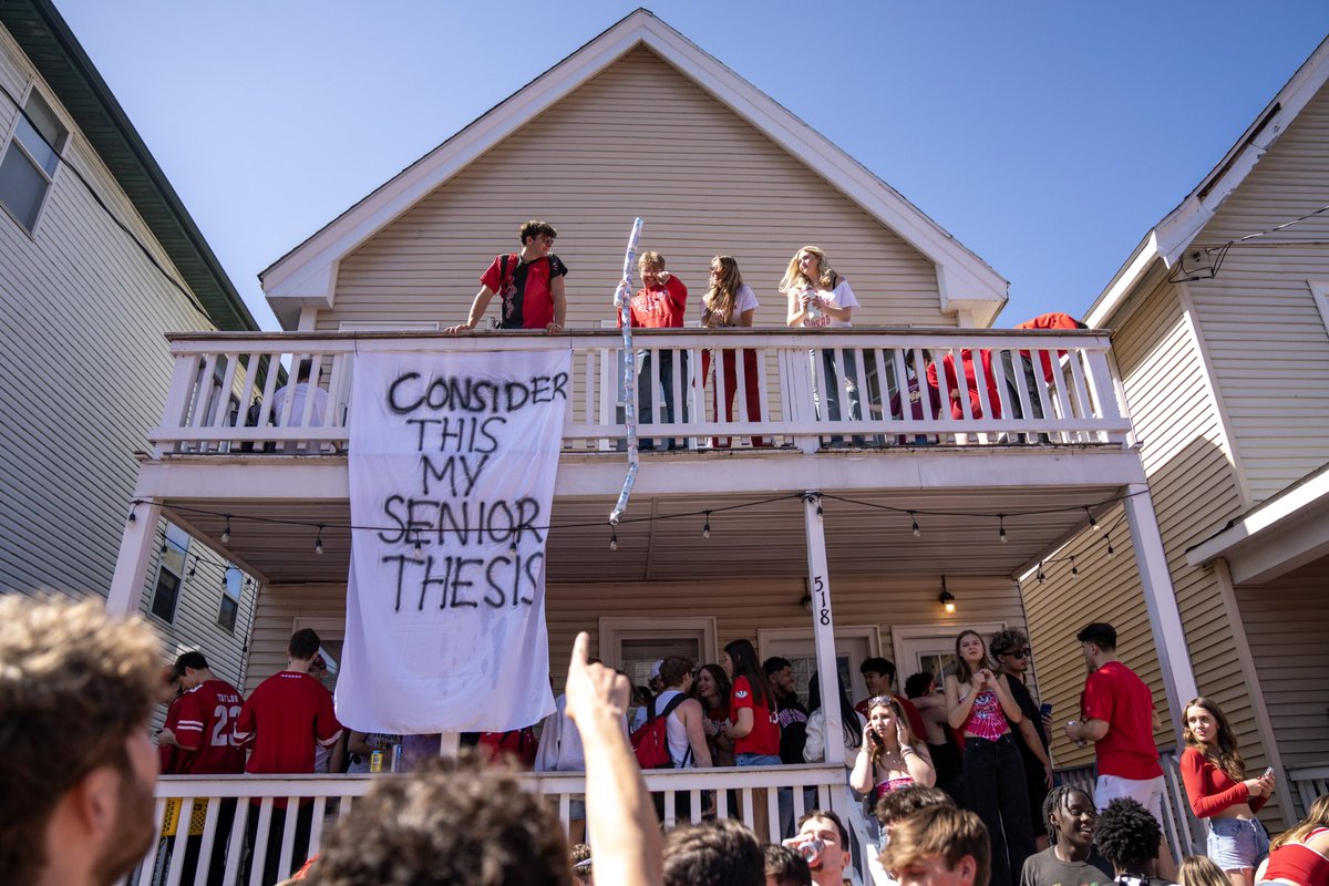 #MadisonNews: Yesterday, thousands packed Mifflin St. and the surrounding area, filling balconies, sidewalks, rooftops, and lawns for the annual Mifflin Street Block Party.