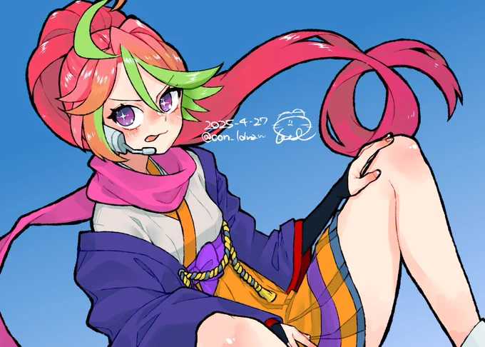 #モンストイラスト 十文字雷葉