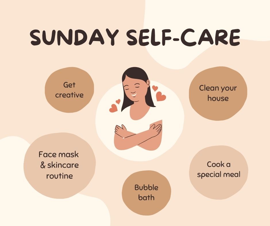 🌿 Sunday Self-Care Vibes 🌿 Recharge with creativity, cleaning, skincare, a bubble bath, and cooking! 💖 #SelfCareSunday #SlowDownSunday #TreatYourself #SundayVibes