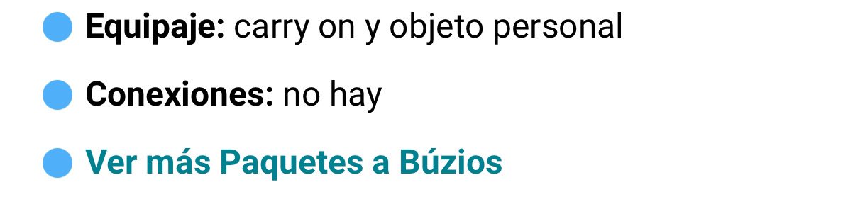 BUZIOS 🇧🇷

🚨REGALADO🚨

Hay paquetes a Buzios desde 353.000$ / 294 usd 🤯🔥

Son paquetes con vuelo más hospedaje

6 noches 

Para ver opciones

urls.promociones-aereas.com.ar/d409b4bf76

Una vez que ingresamos vamos a Ver más paquetes y aparecen