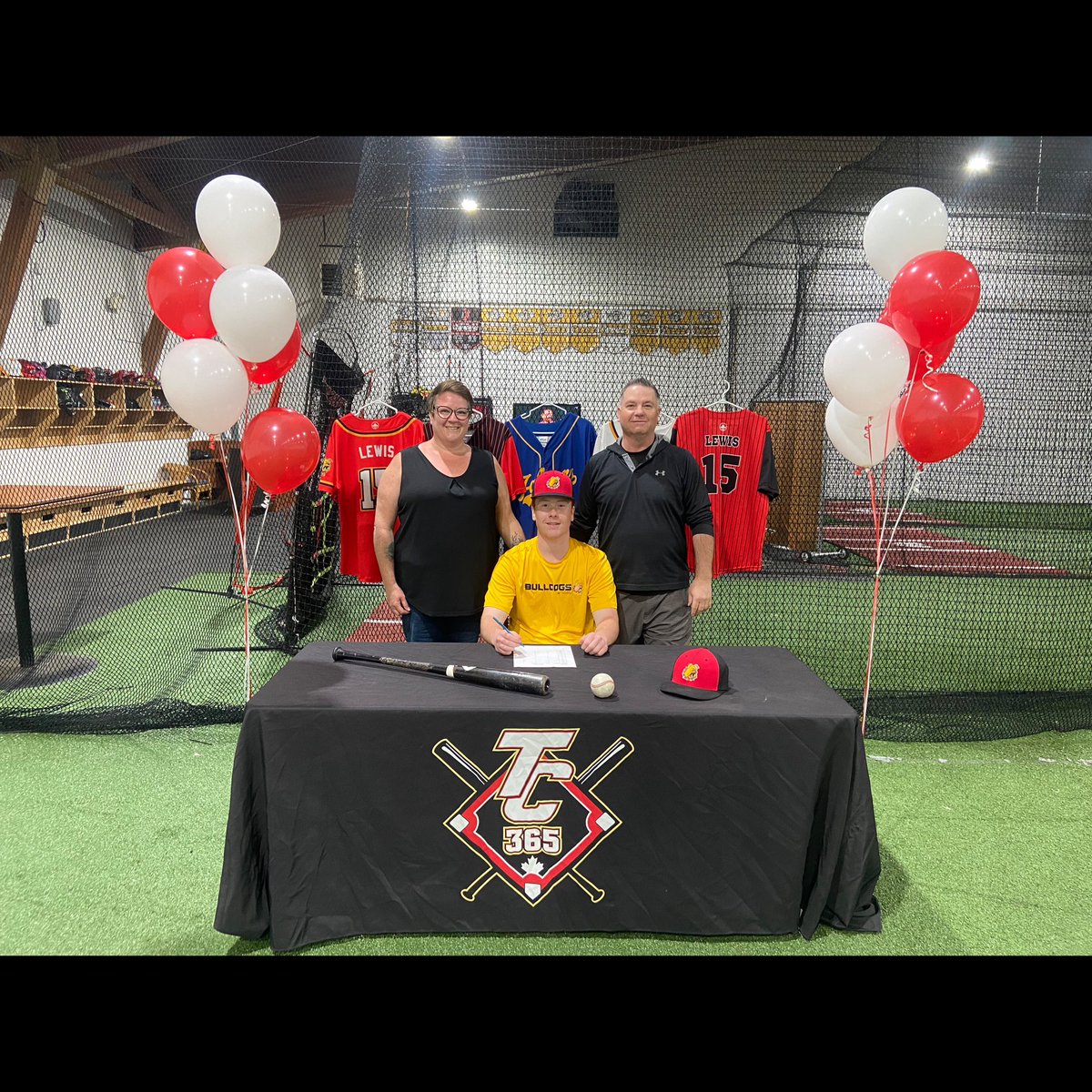Congratulations to Bulldog Aiden Lewis on signing a commitment to take his talents out west to play for the Okanagan College Coyotes this fall! 

Keep working hard &amp; good luck Aiden! ⚾️ 🏔️ 🐺