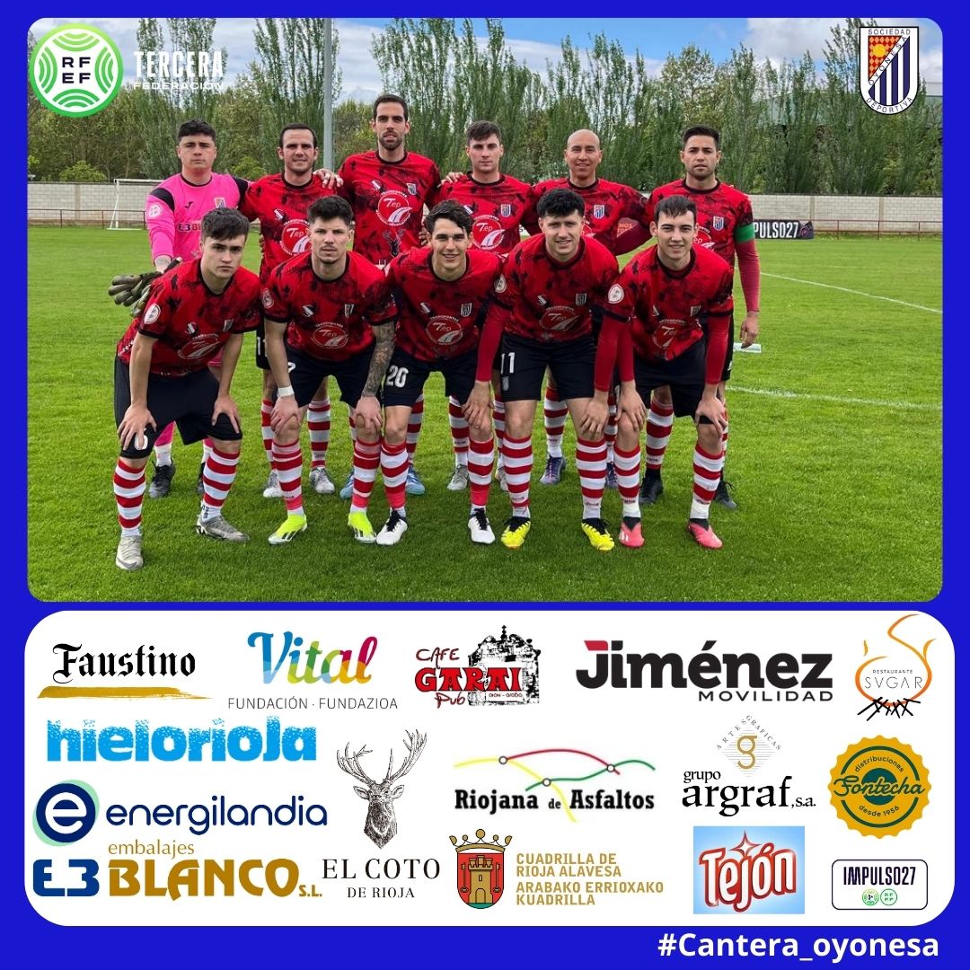 SD Oyonesa (@sdoyonesa) on Twitter photo Partido complicado para nuestro Tercera RFEF.
Derrota 2-0 ante el <a href="/ComillasCF/">Comillas Club de Fútbol</a>
Aprendemos de cada paso para volver más fuertes. ¡Orgullosos de vosotros!
Quedan 2 finales 💪
Goazen @sdoyonesa Partido complicado para nuestro Tercera RFEF.
Derrota 2-0 ante el <a href="/ComillasCF/">Comillas Club de Fútbol</a>
Aprendemos de cada paso para volver más fuertes. ¡Orgullosos de vosotros!
Quedan 2 finales 💪
Goazen @sdoyonesa