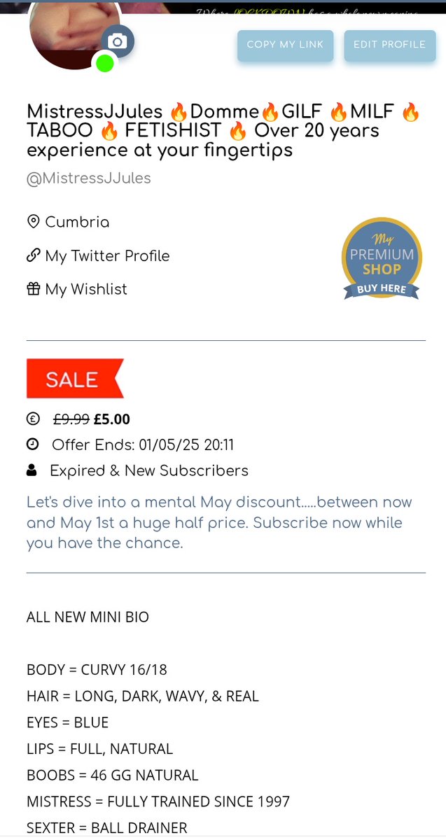 MistressJJules🔥 💦💸👑🐷💸🔑 (@msjuicyjules) on Twitter photo Mental May half price sale
admireme.vip/MistressJJules/
Only £5 for 2.2K pieces of content.
Join Me let Me corrupt, manipulate, and tease you.
Perfect weekend viewing 🤭
<a href="/AdmireMeWomen1/">Admire Me Women</a> <a href="/AdmiremePromote/">Onlyfans & admireme promote</a>
<a href="/AdmireMeVIP/">AdmireMe.VIP</a> Mental May half price sale
admireme.vip/MistressJJules/
Only £5 for 2.2K pieces of content.
Join Me let Me corrupt, manipulate, and tease you.
Perfect weekend viewing 🤭
<a href="/AdmireMeWomen1/">Admire Me Women</a> <a href="/AdmiremePromote/">Onlyfans & admireme promote</a>
<a href="/AdmireMeVIP/">AdmireMe.VIP</a>