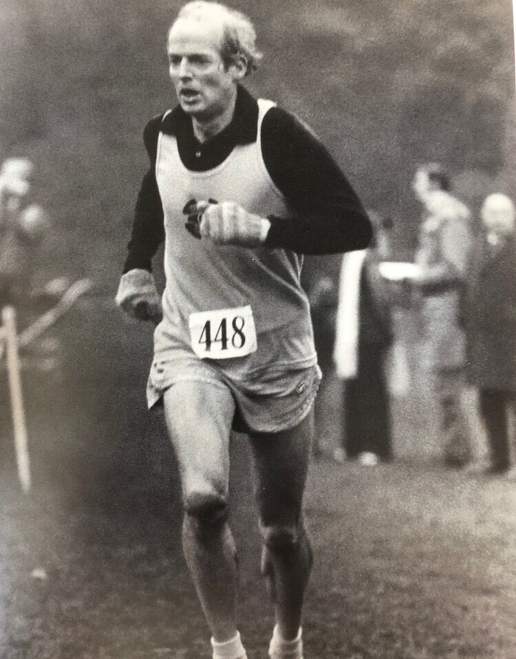 A different sort of post for today, prompted by this morning’s London Marathon. Peter Brook (pictured) was a keen and accomplished runner, training in the Pennines with the Holmfirth Harriers on Sunday mornings and discovering places which became the subjects of future paintings.