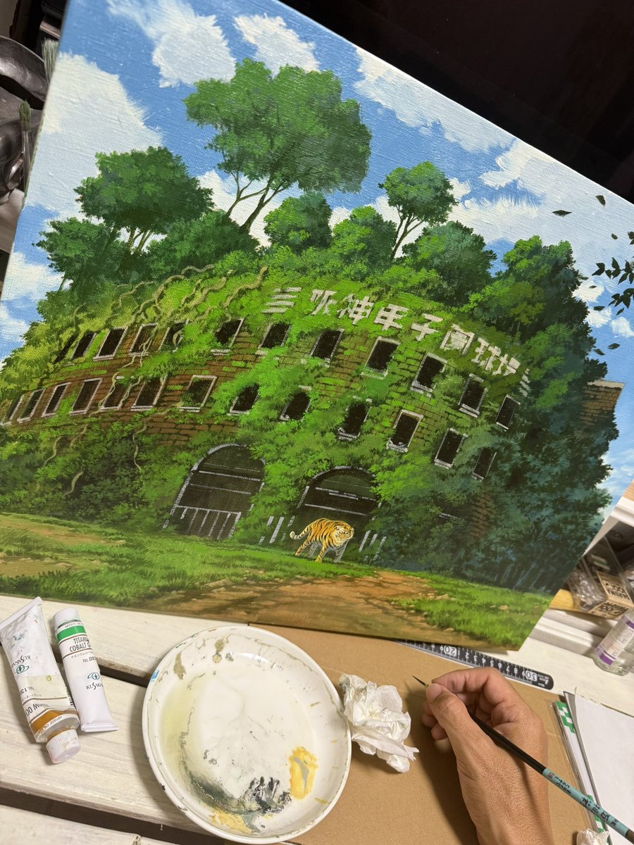 何枚か同時進行で描いてる。

油絵は強い。色々と。

生きてるうちにどれだけのものが残せるだろうか。