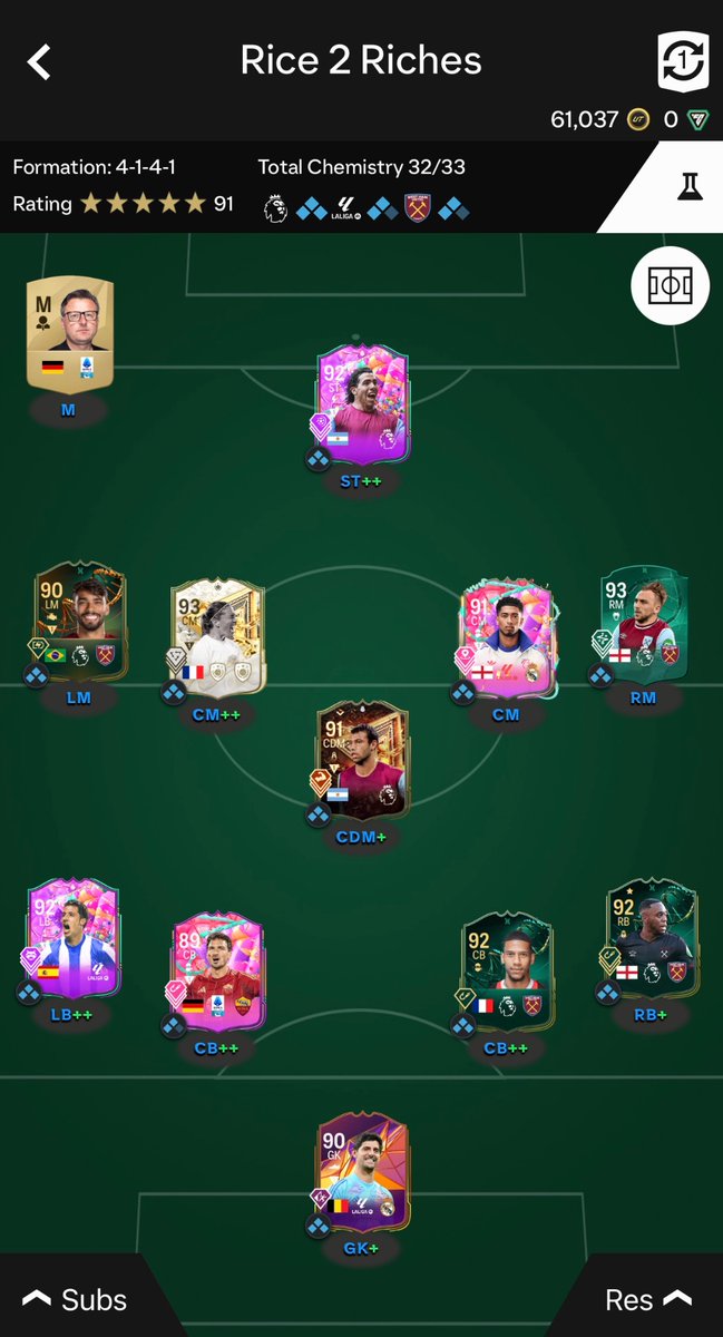 gaming_lws's tweet photo. How’s everyone’s Weekend League going I’m trying a different squad this week. Show me yours #TOTS #EAFC #Fifa #FUT https://t.co/K9KJbpS4bA