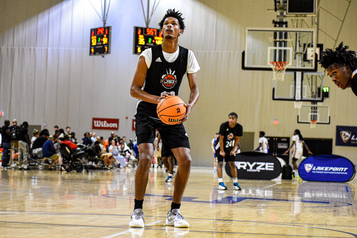 JSI Elite 2026 forward Caiden Ricks has had a very solid weekend. Long, 6-foot-7 forward that makes his presence felt on both ends of the floor. Finishes off plays athletically around the rim, hits the glass hard, and challenges shots &amp; protects the rim.