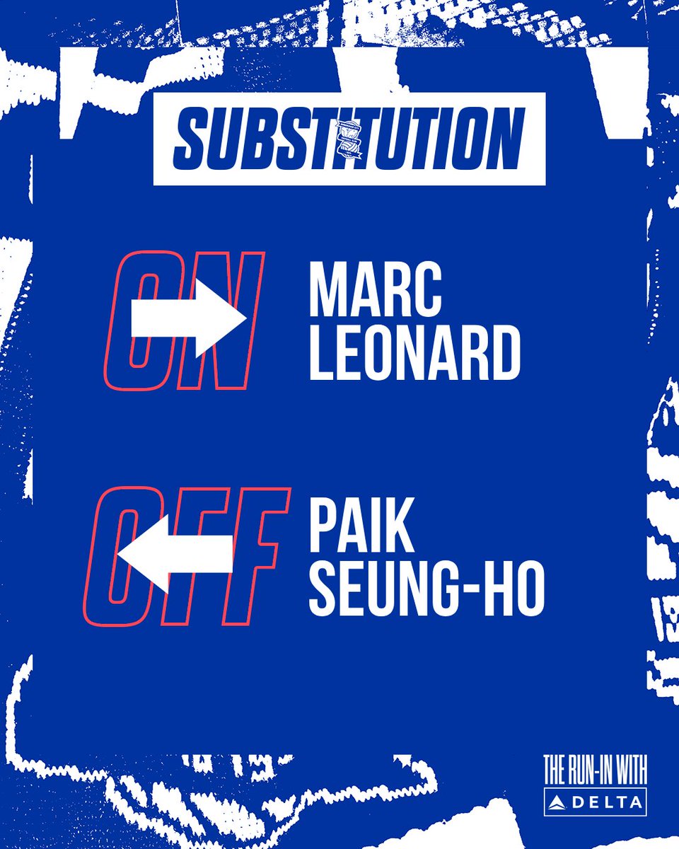 One baller replaces another.

🔵 4-0 ⚫️ [80] | #BCFC