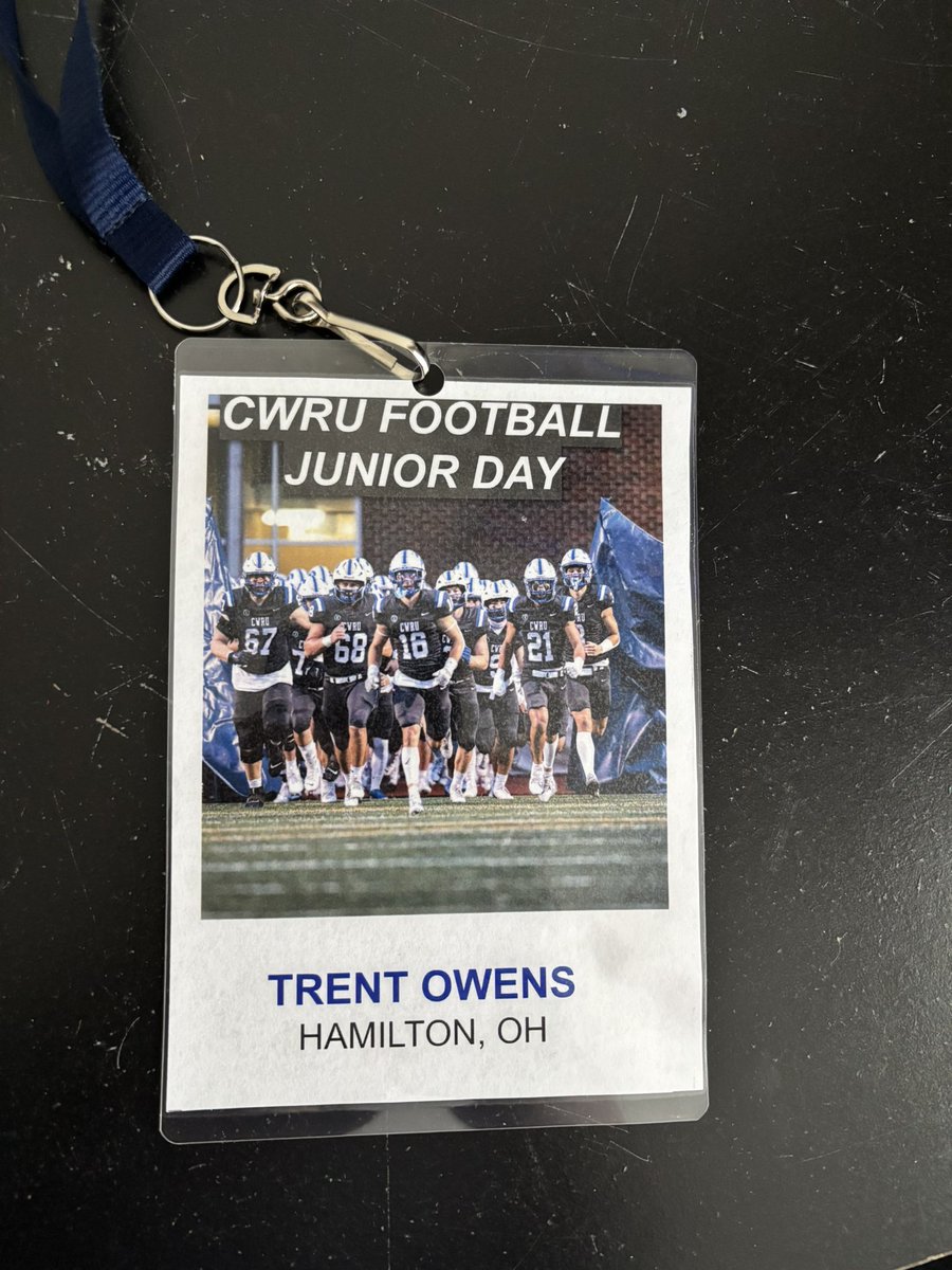 Trent Owens (@trentowens2026) on Twitter photo Had a great time yesterday at <a href="/CWRUFootball/">CWRU Football</a> thanks for the invite <a href="/jefframsey8/">Jeff Ramsey</a> ! Can’t wait to be back!
<a href="/BHSfootball4/">@BHSfootball</a> <a href="/LBCoachRogers/">Coach Rogers</a> <a href="/DebeljakGreg/">Greg Debeljak</a> Had a great time yesterday at <a href="/CWRUFootball/">CWRU Football</a> thanks for the invite <a href="/jefframsey8/">Jeff Ramsey</a> ! Can’t wait to be back!
<a href="/BHSfootball4/">@BHSfootball</a> <a href="/LBCoachRogers/">Coach Rogers</a> <a href="/DebeljakGreg/">Greg Debeljak</a>