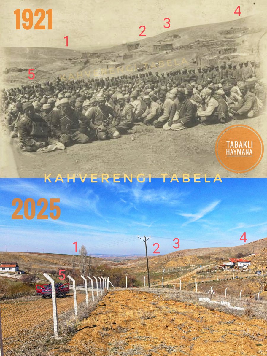 Kahverengi Tabela (@kahverngtabela) on Twitter photo Neresi olduğuna dair çokca tartışılan tarihi fotoğrafın yerini Haymana Tabaklı Köyünde tespit ettim.
Kurtuluş Savaşı olmadı diyenlere cevap olabilmesi için elden ele dolaştıralım!
Yerde oturanlar, Sakarya Meydan Muharebesi sırasında Haymana önlerinde esir düşen askerlerimiz.+ Neresi olduğuna dair çokca tartışılan tarihi fotoğrafın yerini Haymana Tabaklı Köyünde tespit ettim.
Kurtuluş Savaşı olmadı diyenlere cevap olabilmesi için elden ele dolaştıralım!
Yerde oturanlar, Sakarya Meydan Muharebesi sırasında Haymana önlerinde esir düşen askerlerimiz.+