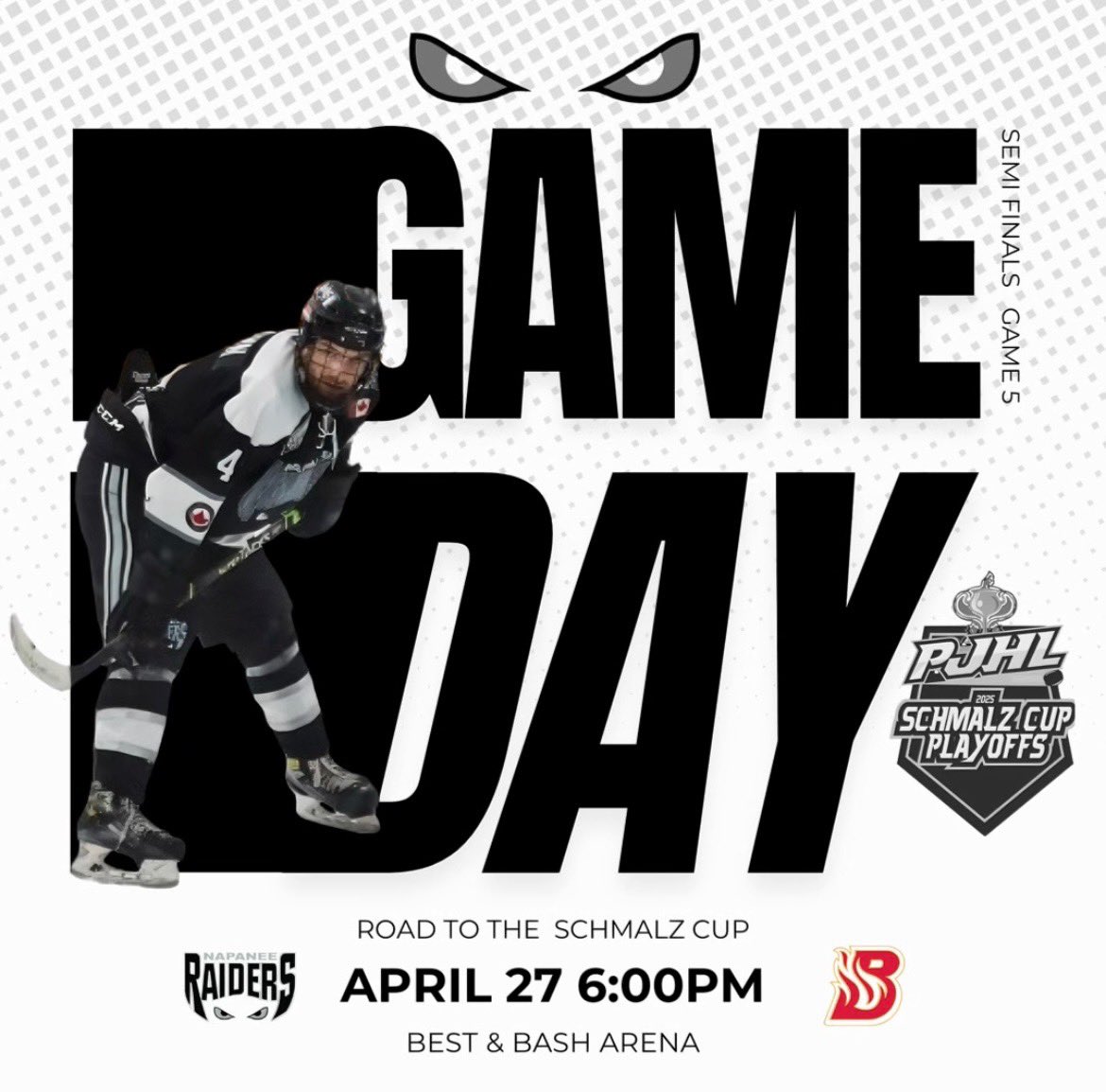 It’s a big game today as we host Hanover in Game 5 of a tied series. The puck drops at 6. Let’s pack the Best &amp; Bash Arena.