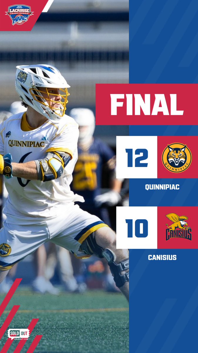 FINAL | <a href="/QU_MLAX/">Quinnipiac Men's Lacrosse</a> is headed to the SEMIS

#MAACMLAX